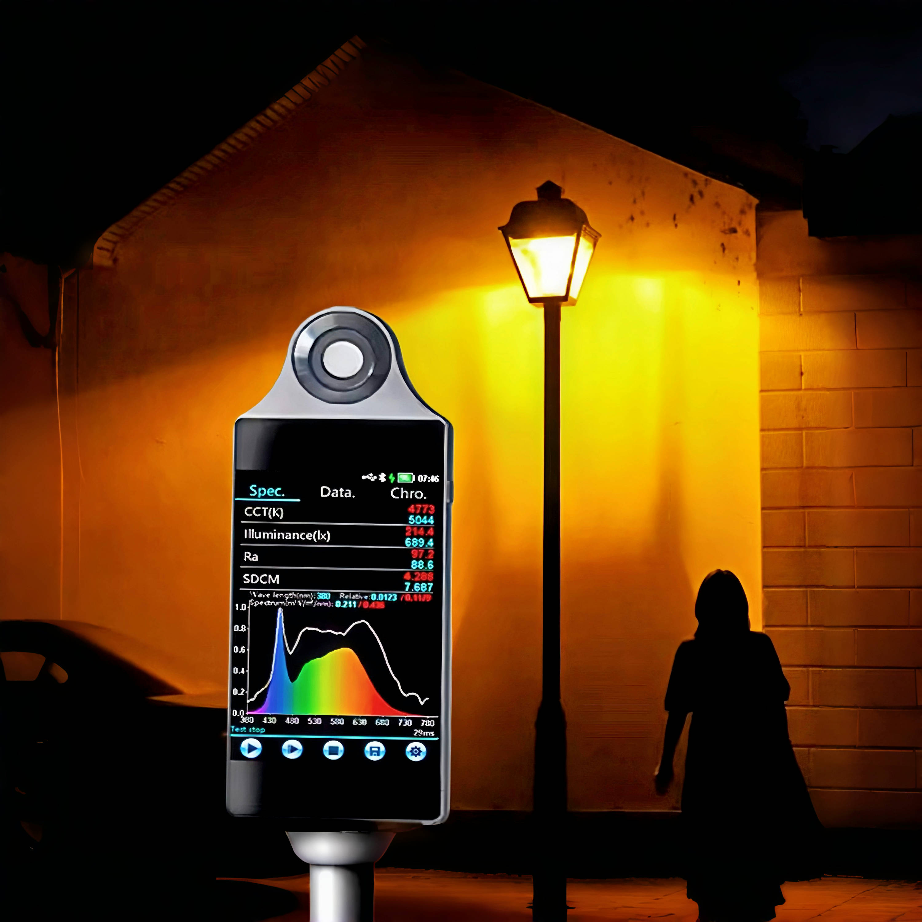 Spectral Illuminance Meter Spectrometer