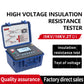 VTSYIQI High Voltage Insulation Resistance Tester Digital 5Kv Insulation Resistance Meter with Rated Voltage 100V-5000V Insulation Resistance Range 0.01MΩ-2000GΩ USB Interface