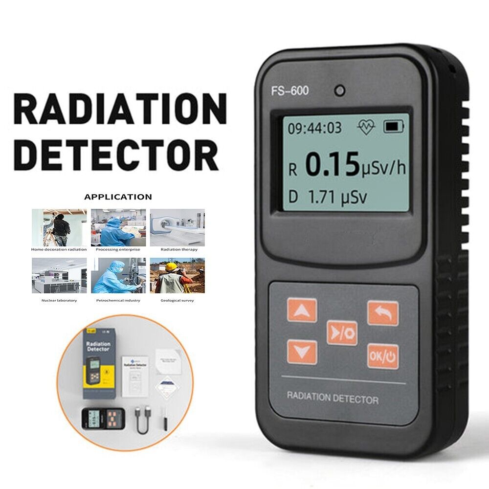 VTSYIQI β γ X-Ray Radiation Detector Dosimeter Monitor Nuclear Radiation Meter Beta Counter For X β γ Ray Radiation Detector With Energy Range 50kev to 1.5mev less than 30%