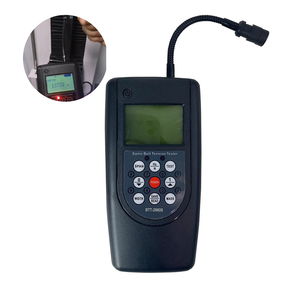 VTSYIQI Digital Infrared Belt Tension Meter Tester Tensiometer for Belt Tension in Motors and Other Machinery with Laser Sensor Measurement Range 10~800Hz Metric or Imperial Conversion