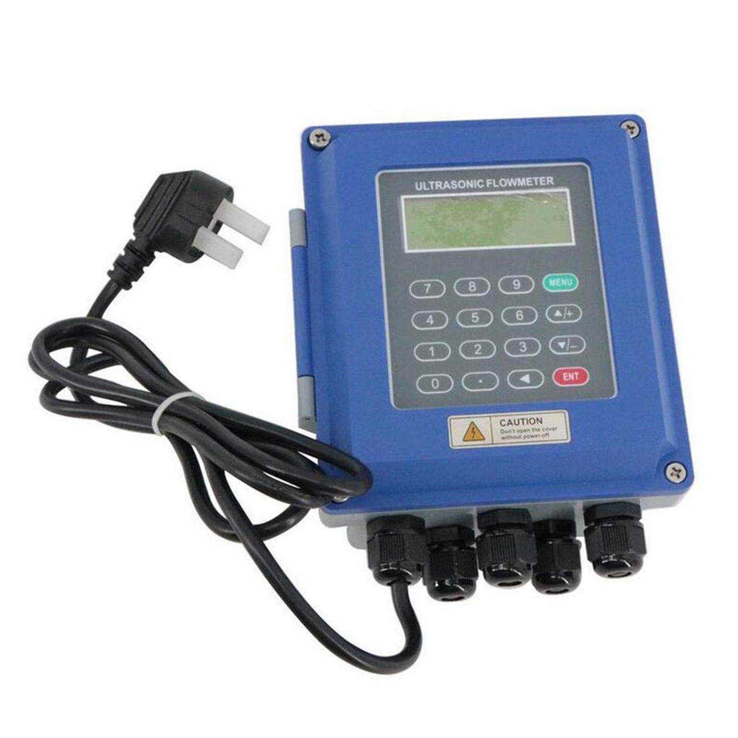 VTSYIQI Digital Ultrasonic Flow Meter Liquid Flowmeter With DN25mm-DN100mm Wall Mounted Type RS485 Interface IP67 Protection TS-2 Transducer