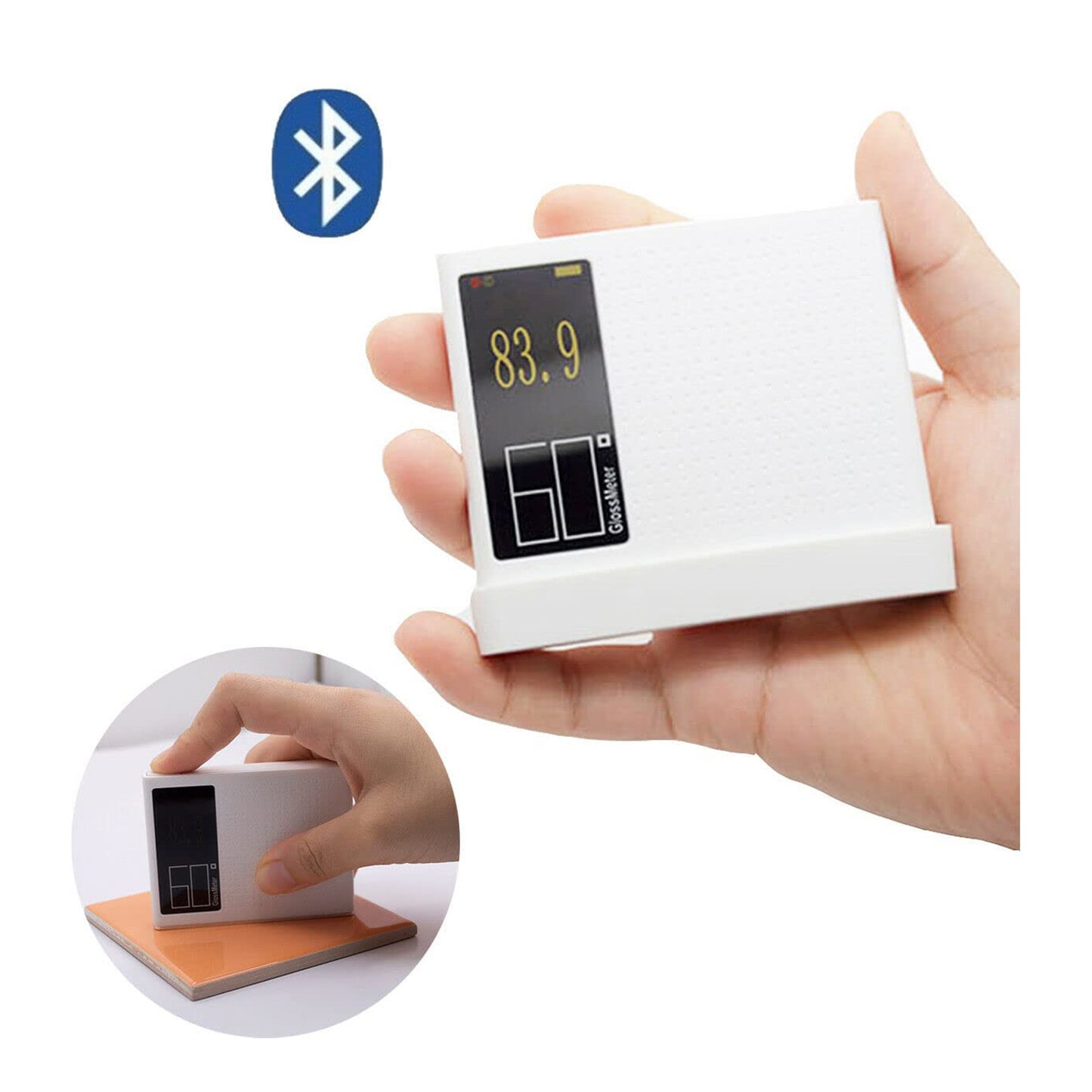VTSYIQI Gloss Meter Glossmeter 60 Degree Surface Gloss Measurement Meter With Auto Calibration Measure Range 0 to 1000GU Resolution 0.1% for Paint Glass Cellphone Ceramics Automobile Hardware Plastic Etc
