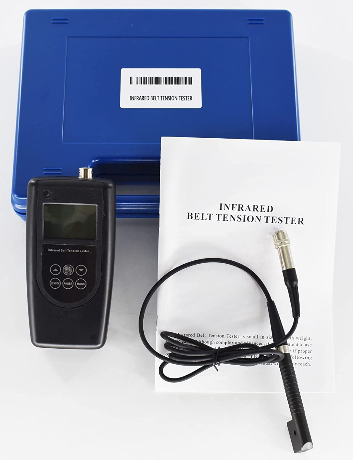 VTSYIQI Infrared Belt Tensiometer Belt Tension Tester Meter Gauge with Laser Sensor Measurement Range 10Hz~500Hz Measure Belt Tension in Motors and Other Machinery