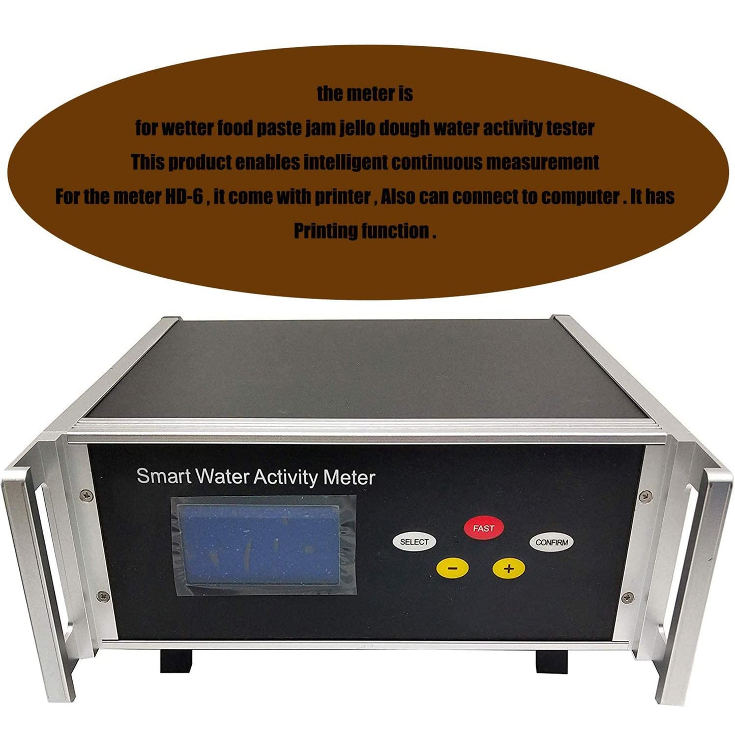 VTSYIQI Lab Smart Food Water Activity Meter Tester With Real Time Printer Continuous intelligent measurement