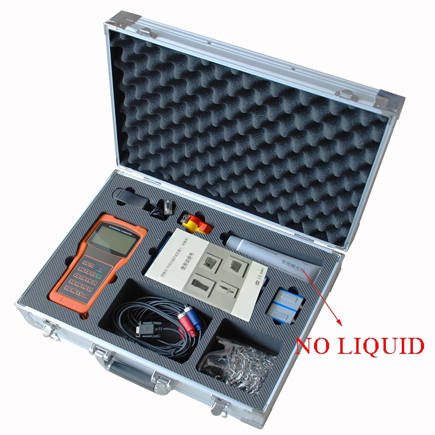 VTSYIQI Ultrasonic Flow Meter Liquid Flow Meter Detector Measurement With TM-1 Standard Medium Transducer DN50 to 700mm 1.97 to 27.56in